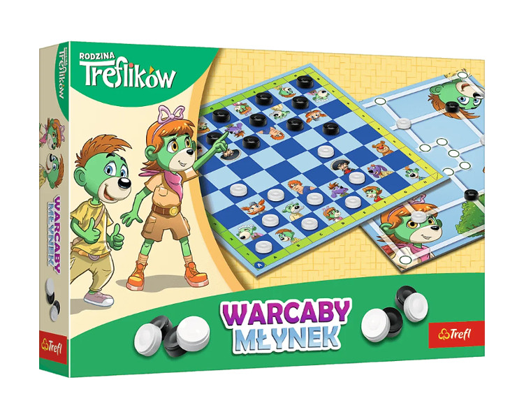 Gra Warcaby Młynek Rodzina Treflików