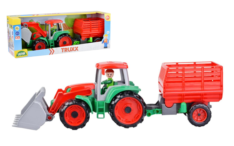 Traktor z przyczepą Lena 55 cm 6