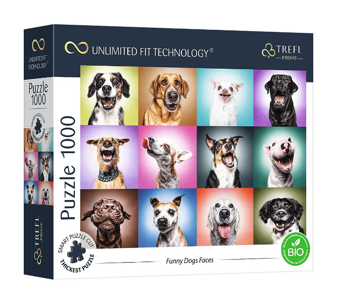 Puzzle 1000 UFT Funny Dogs Faces