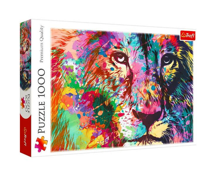 Puzzle 1000 Kolorowy lew