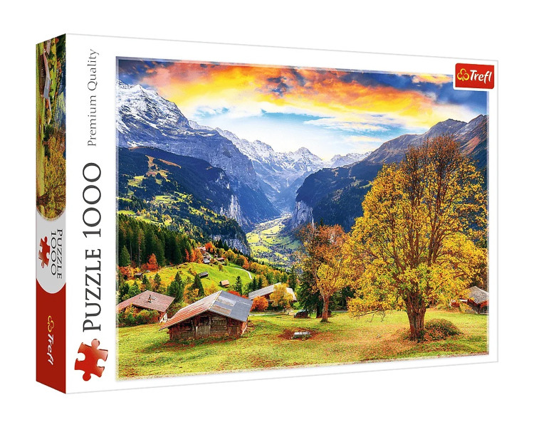 Puzzle 1000 Malownicza alpejska wioska