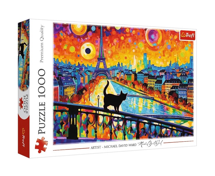 Puzzle 1000 Kot w Paryżu