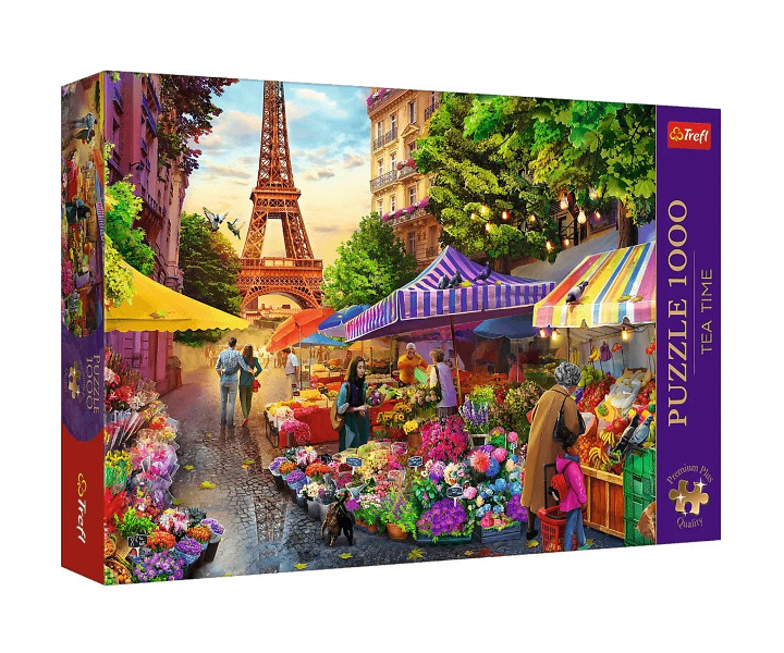 Puzzle 1000 Premium Plus Targ kwiatowy Paryż
