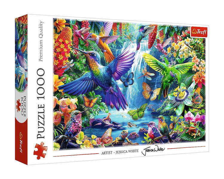 Puzzle 1000 Kolibry w tropikach