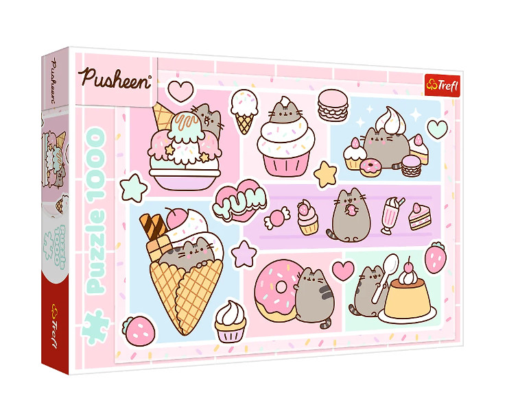 Puzzle 1000 Słodki Pusheen