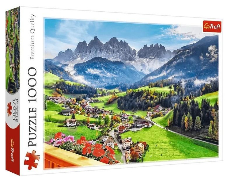 Puzzle 1000 St. Magdalena Dolomity Włochy