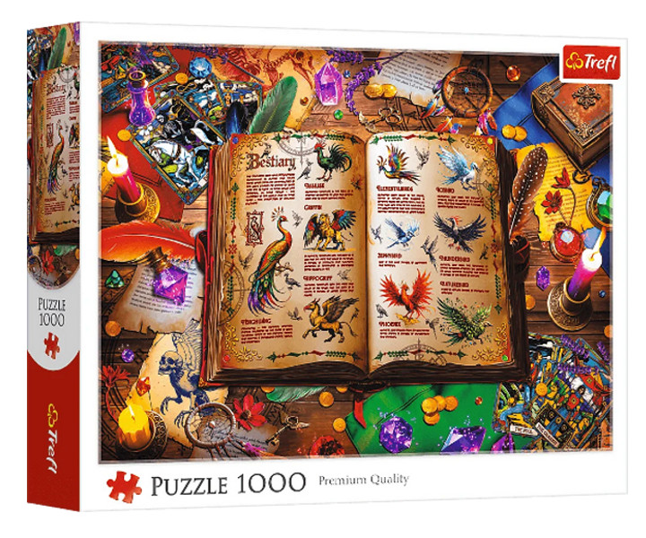 Puzzle 1000 Atlas fantastycznych ptaków