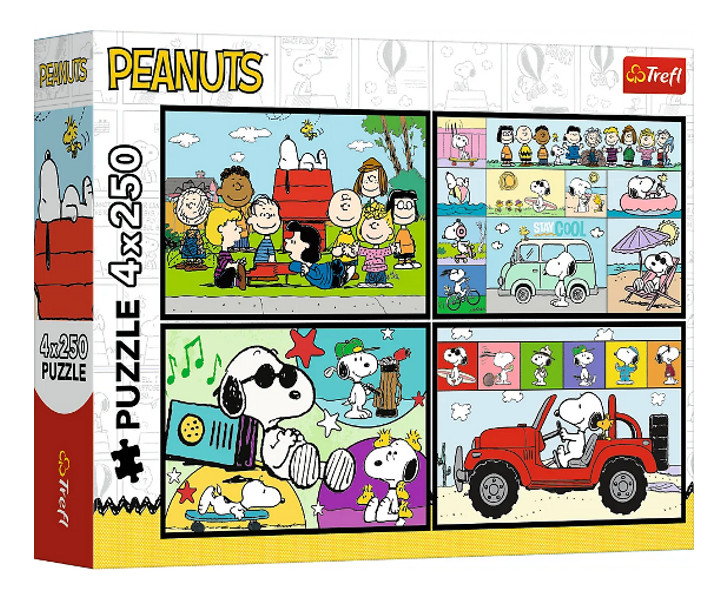 Puzzle 4x250 Fistaszkowe przygody