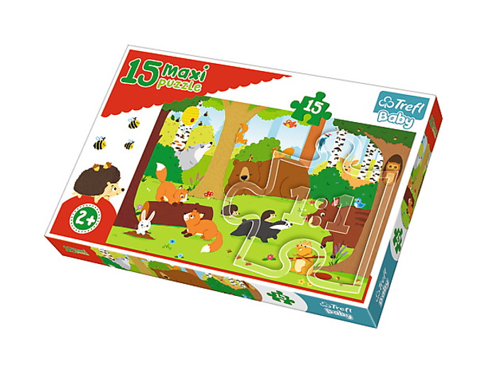 Puzzle 15 Maxi Zwierzęta w lesie