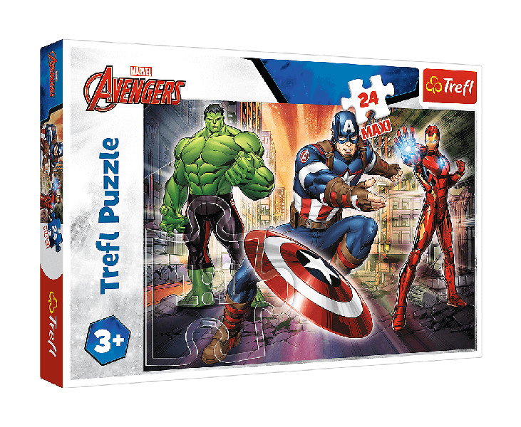 Puzzle 24 Maxi  W świecie Avengersów