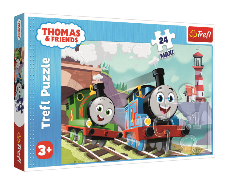 Puzzle 24 maxi Tomek i Percy na torach