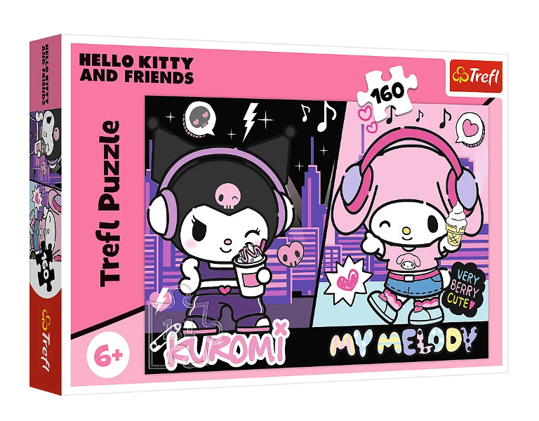 Puzzle 160 Kuromi rządzi