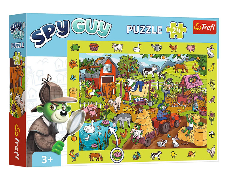Puzzle 24 Obserwacyjne Spy Guy Farma