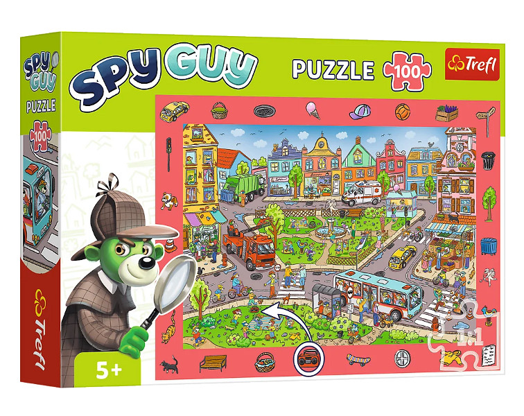 Puzzle 100 Obserwacyjne Spy Guy Miasto