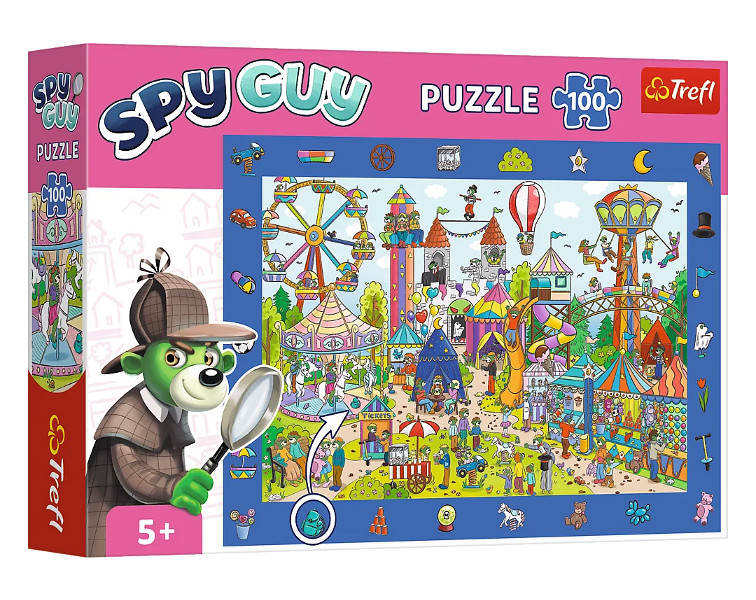 Puzzle 100 Obserwacyjne Spy Guy Wesołe miasteczko
