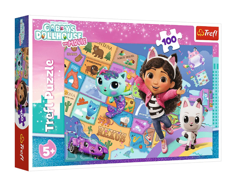 Puzzle 100 Przyjaźń w kocim domku