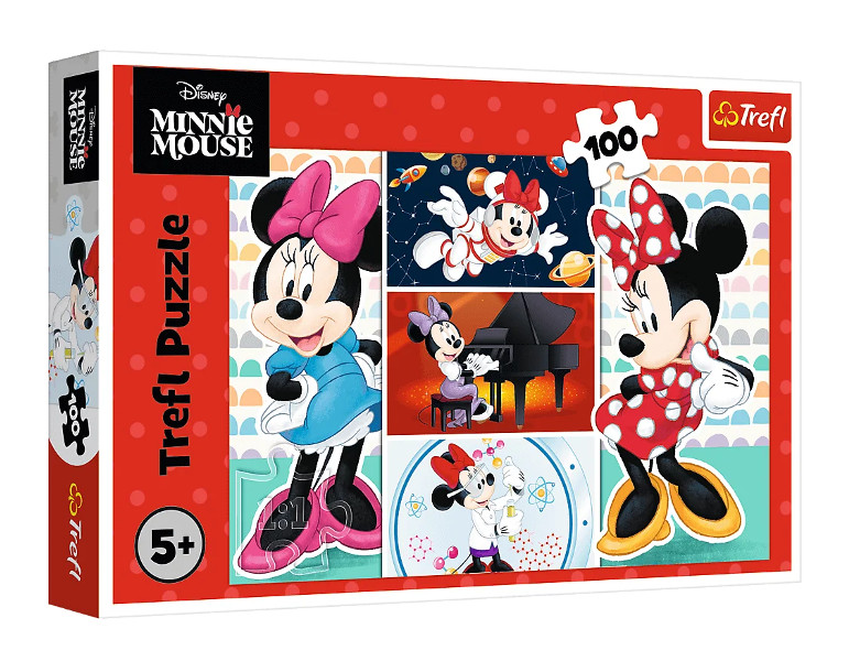 Puzzle 100 Zabawna Minnie