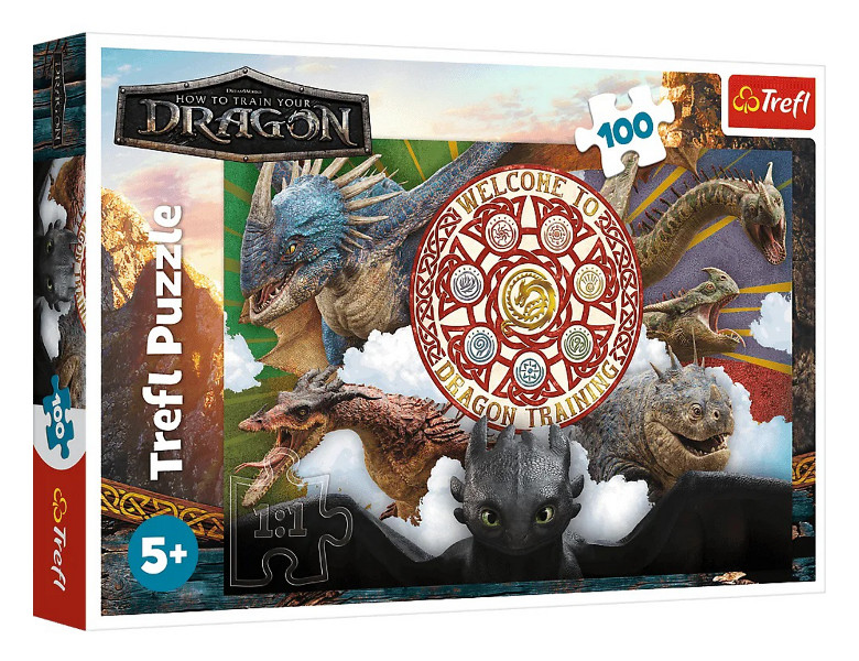 Puzzle 100 Smoki w akcji