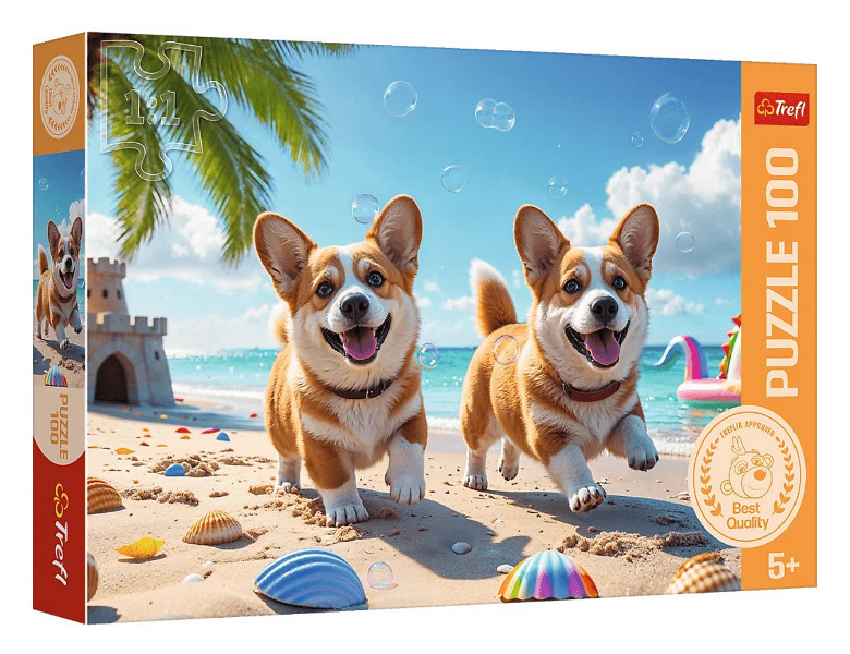 Puzzle 100 Corgi piesek