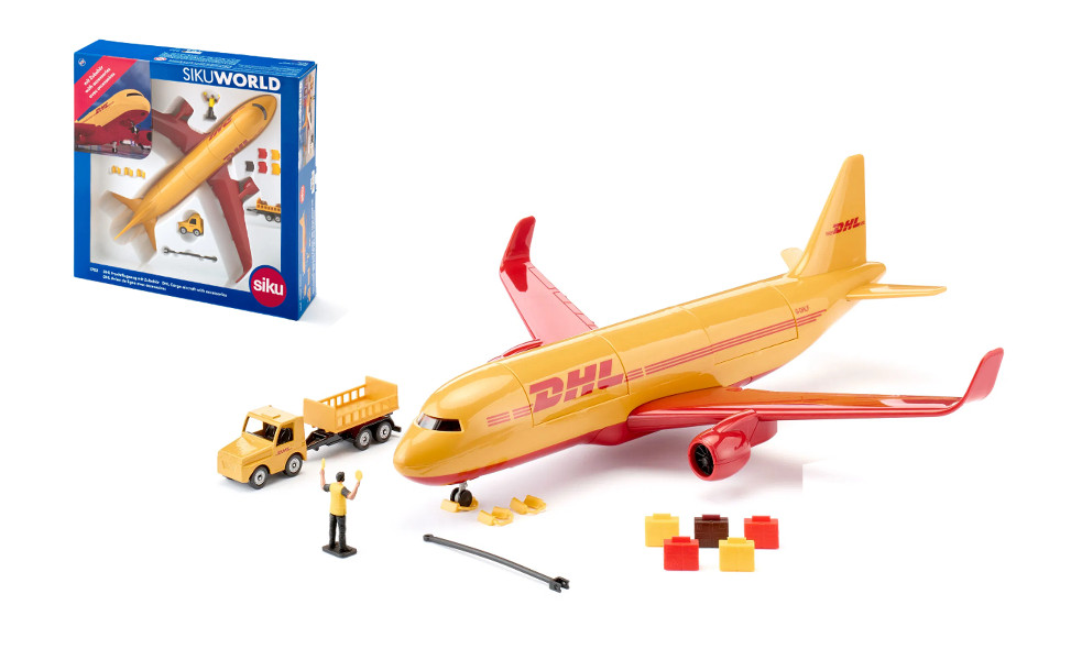 Siku World Samolot transportowy DHL z akcesoriami