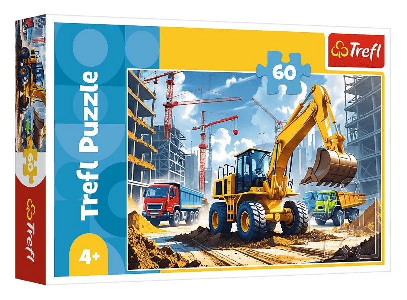 Puzzle 60 Traktor koparko-ładowarka