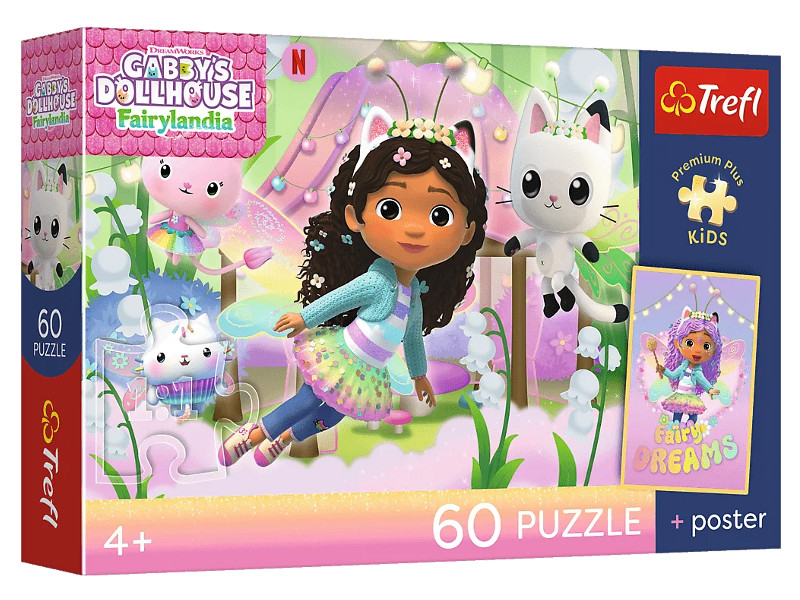 Puzzle 60 Premium Plus Kids Gabi i kocie przygody