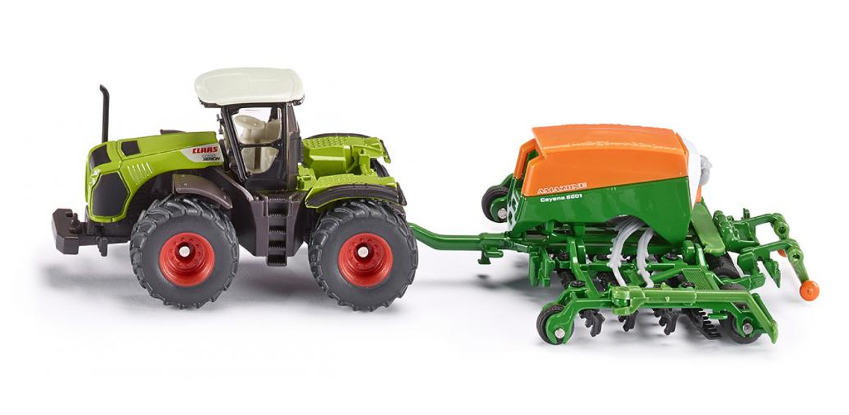 Siku traktor z siewnikiem