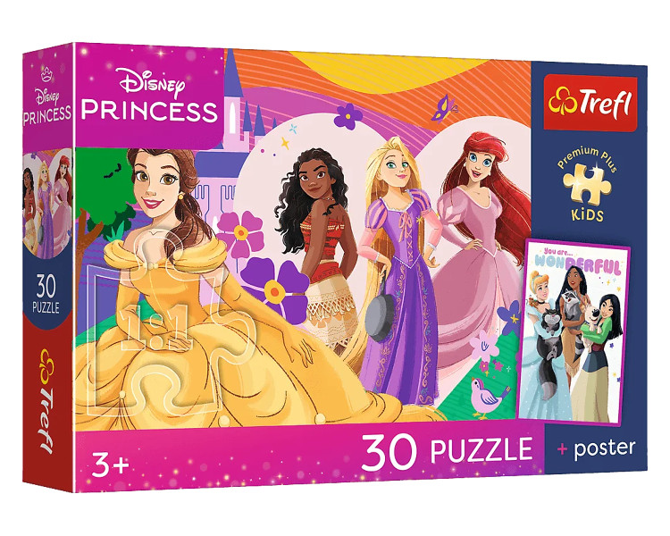 Puzzle 30 Premium Plus Kids Księżniczki i przyjaźń