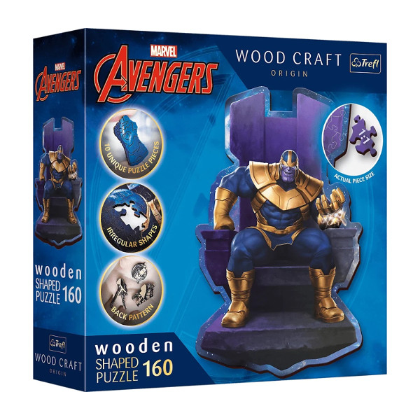 Puzzle drewniane 160el. Thanos na tronie
