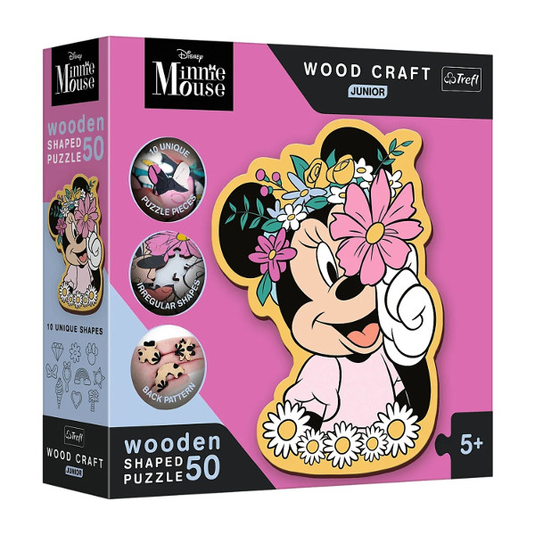 Puzzle 50Wood Craft Junior Wświecie Minnie