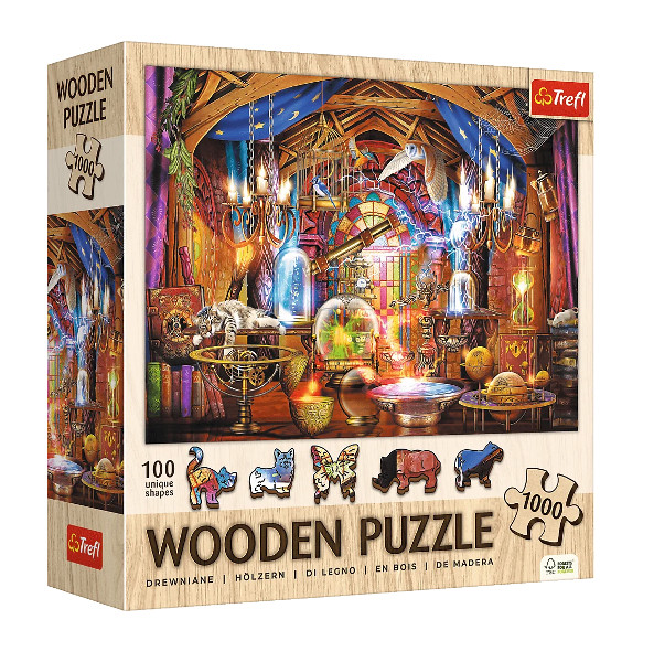 Puzzle 1000 Drewniane Czarodziejska komnata