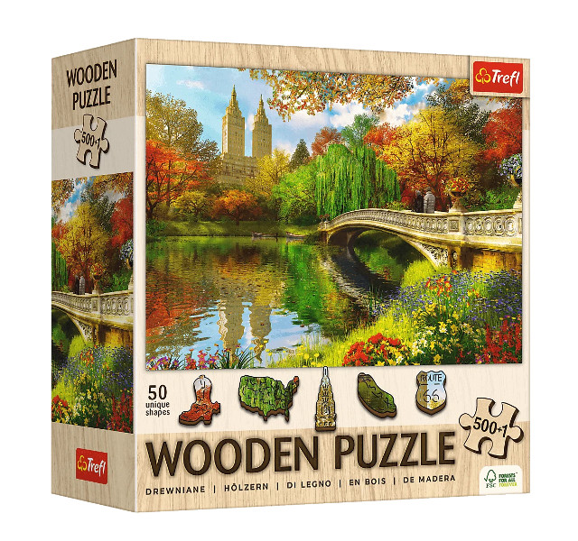 Puzzle 500+1 Drewniane Central Park NY