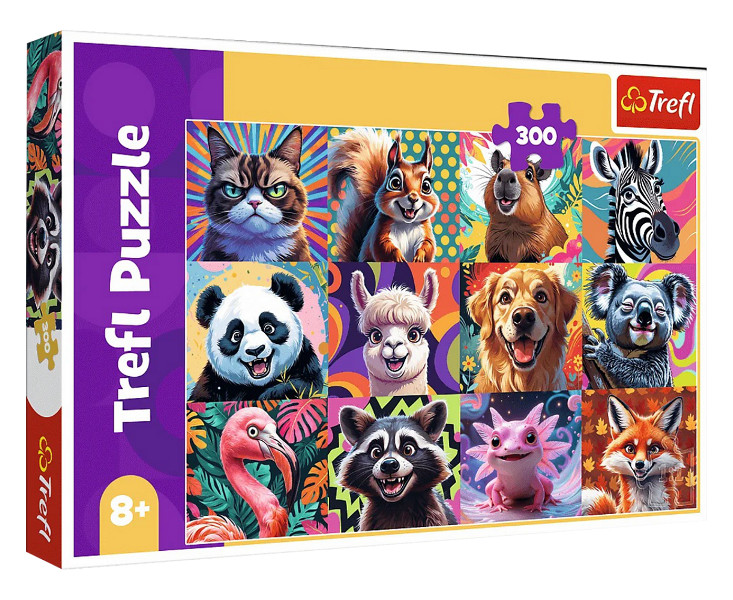 Puzzle 300 Zabawne portrety zwierząt