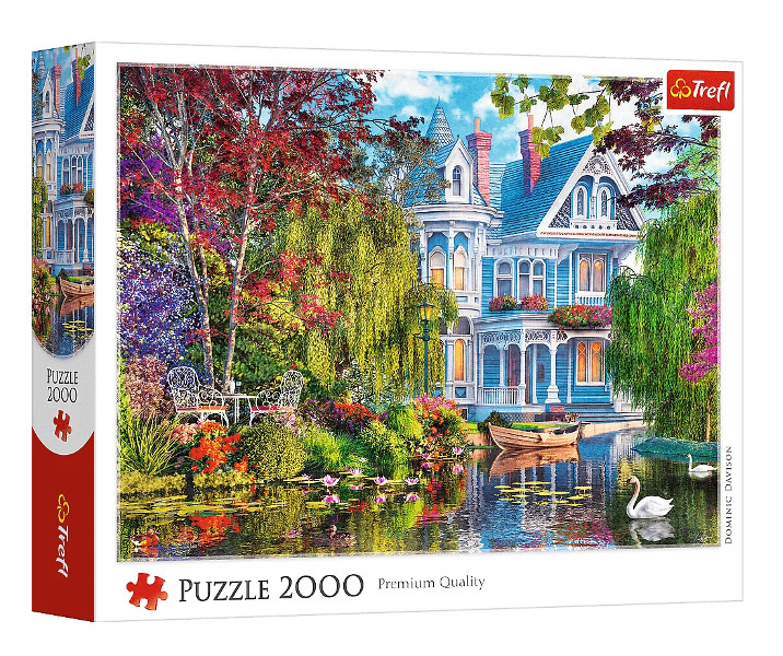 Puzzle Dom nad jeziorem