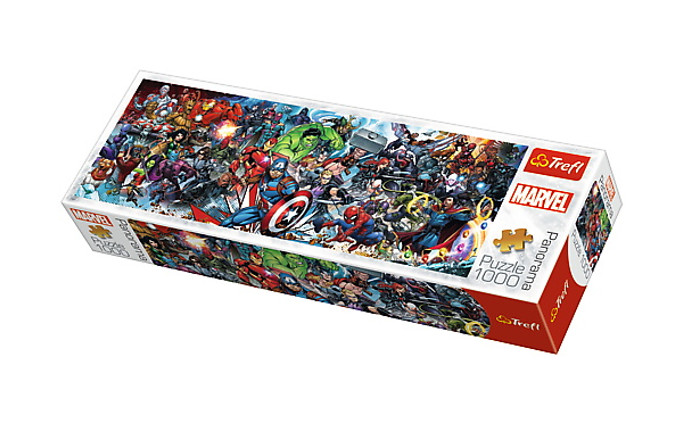 Puzzle 1000el panorama Dołącz do Uniwersum Marvela