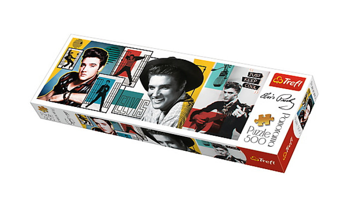 Puzzle 500el panorama Elvis Presley kolaż