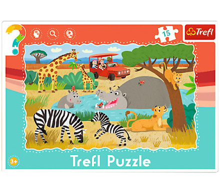 Puzzle 15 Ramkowe-Safari