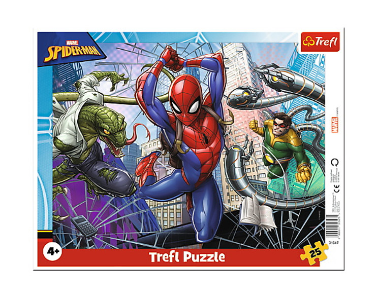 Puzzle 25 ramkowe Odważny Spiderman