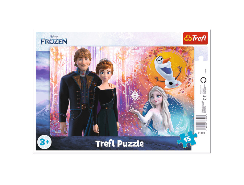 Puzzle 15 rankowe Radosne wspomnienia Frozen 2