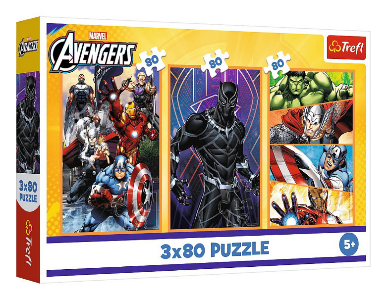 Puzzle 3x80 dni pełne akcji