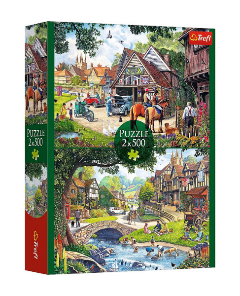 Puzzle 2x500 Sielankowe życie