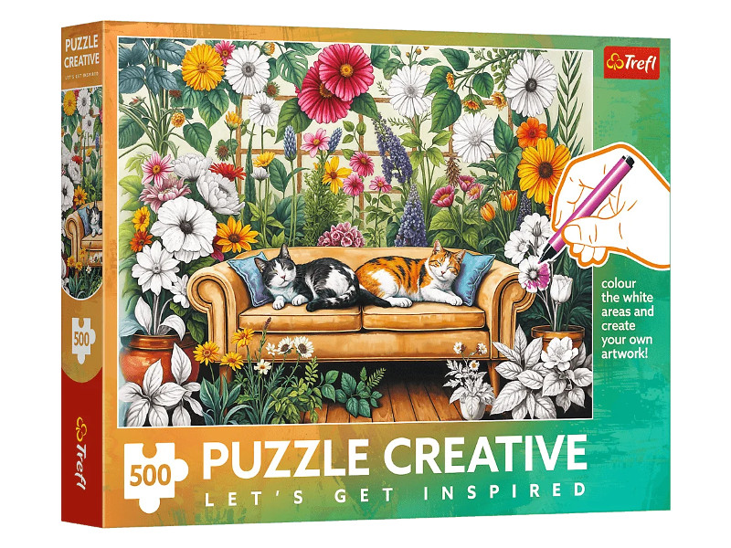 Puzzle 500 Creative Kocia oranżeria
