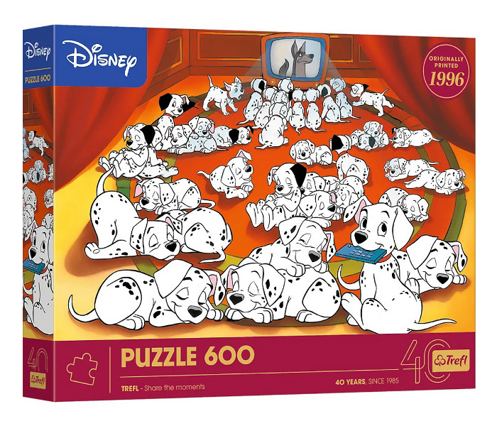 Puzzle 600 40-lecie Trefl 101 Dalmatyńczyków
