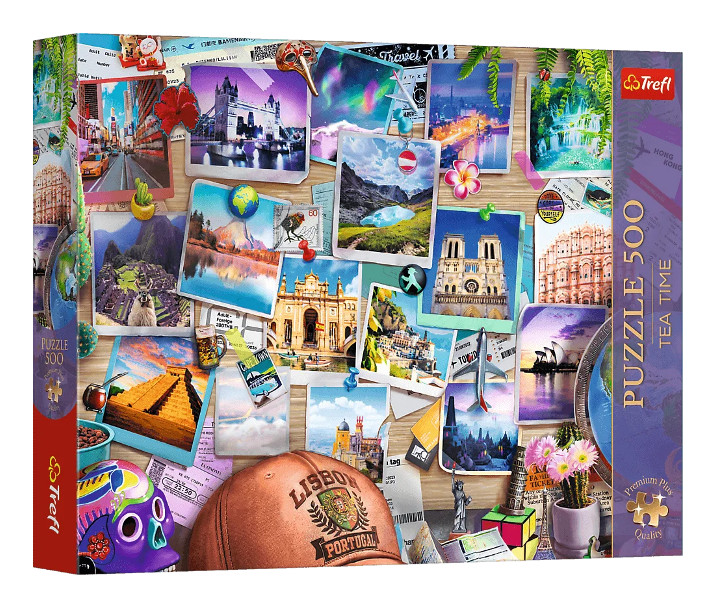 Puzzle 500 Premium Plus Wspomnienia z podróży