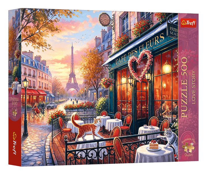 Puzzle 500 Premium Plus Miłość w Paryżu