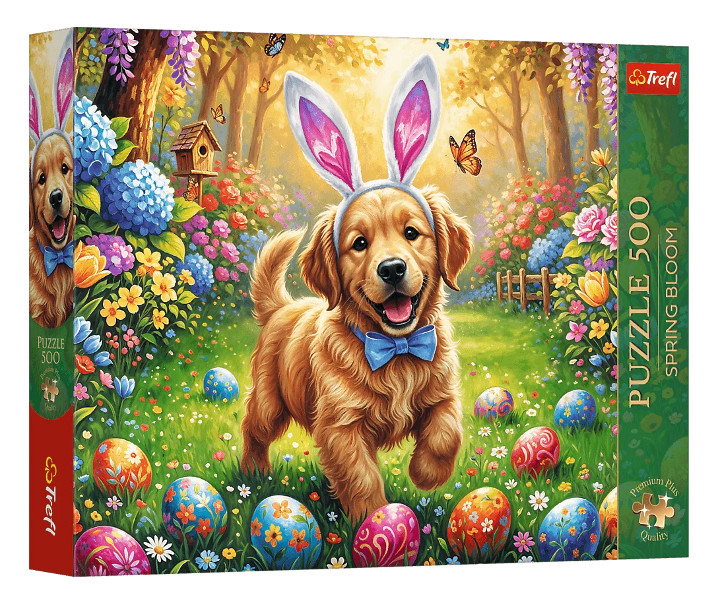 Puzzle 500 Premium Plus Wielkanocny piesek