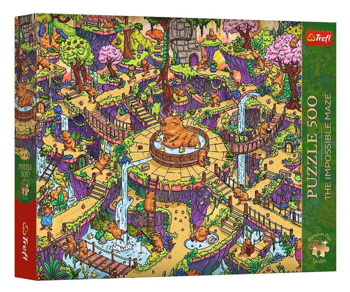 Puzzle 500 Premium Plus Zabawne kapibary