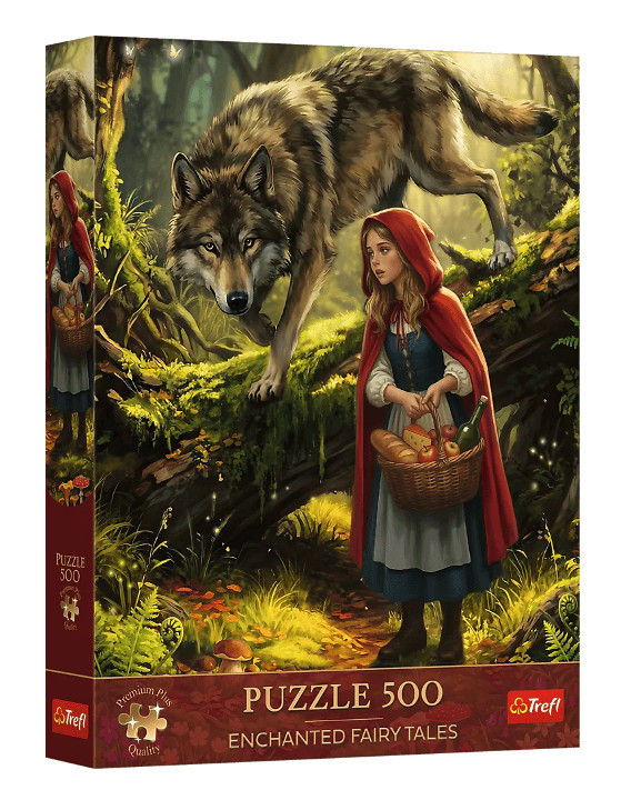 Puzzle 500 Premium Plus Czerwony Kapturek i Wilk