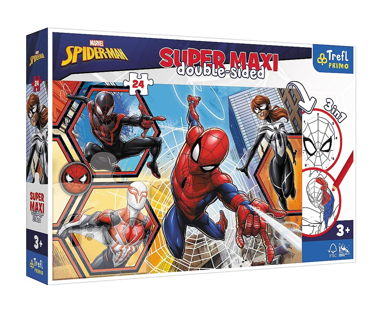 Puzzle 24 Super Maxi Spiderman wyrusza do akcji