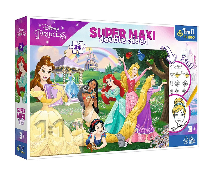 Puzzle 24 Super Maxi Wesołe Księżniczki